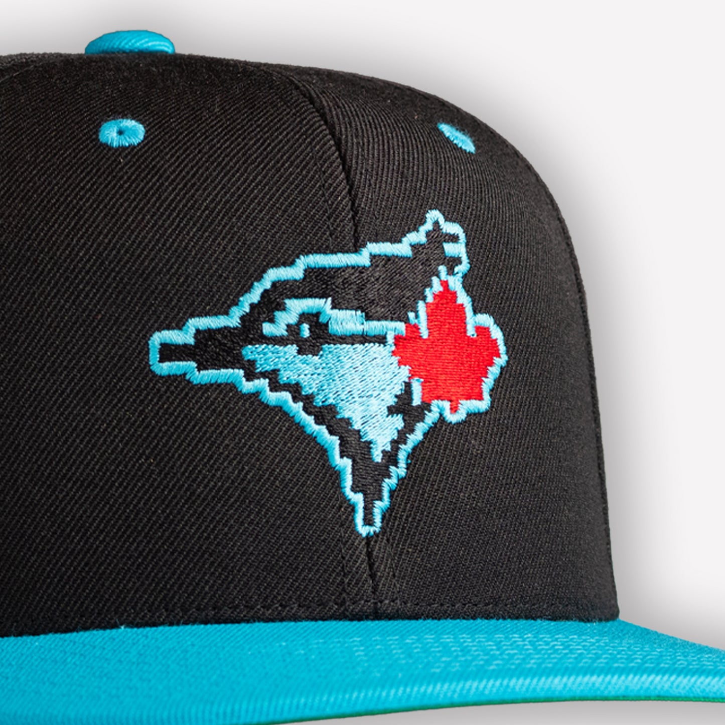 8 bit Jays Cap - Aqua/Black