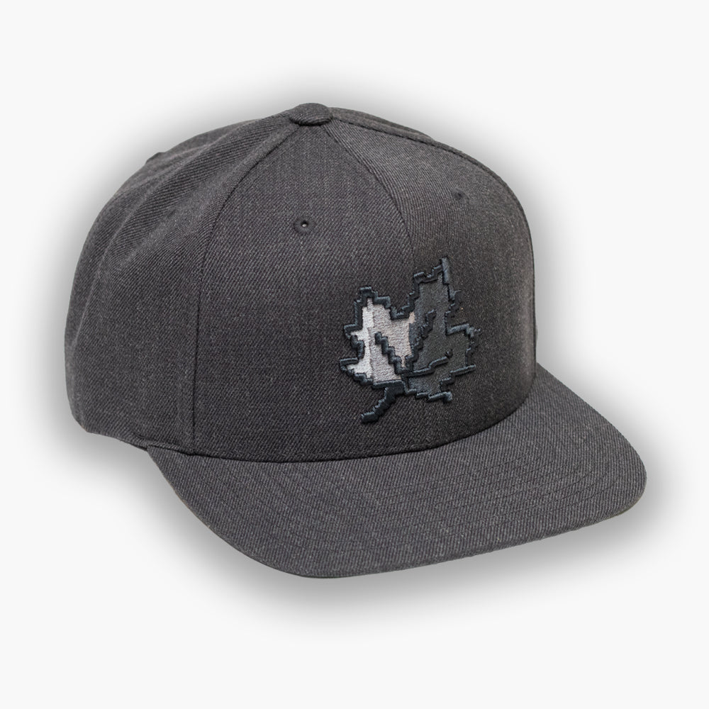 8 bit Maple Leaf - Grey