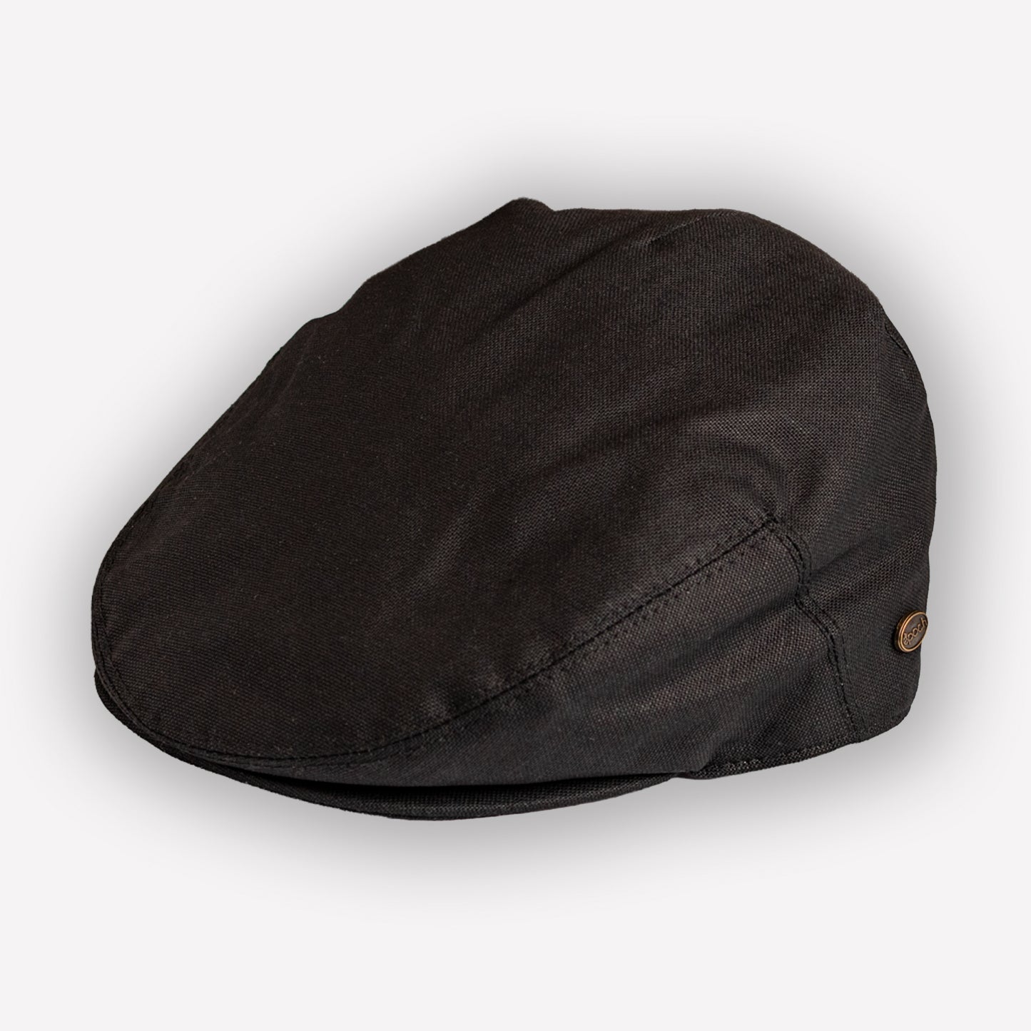 Linen Flatcap - Black