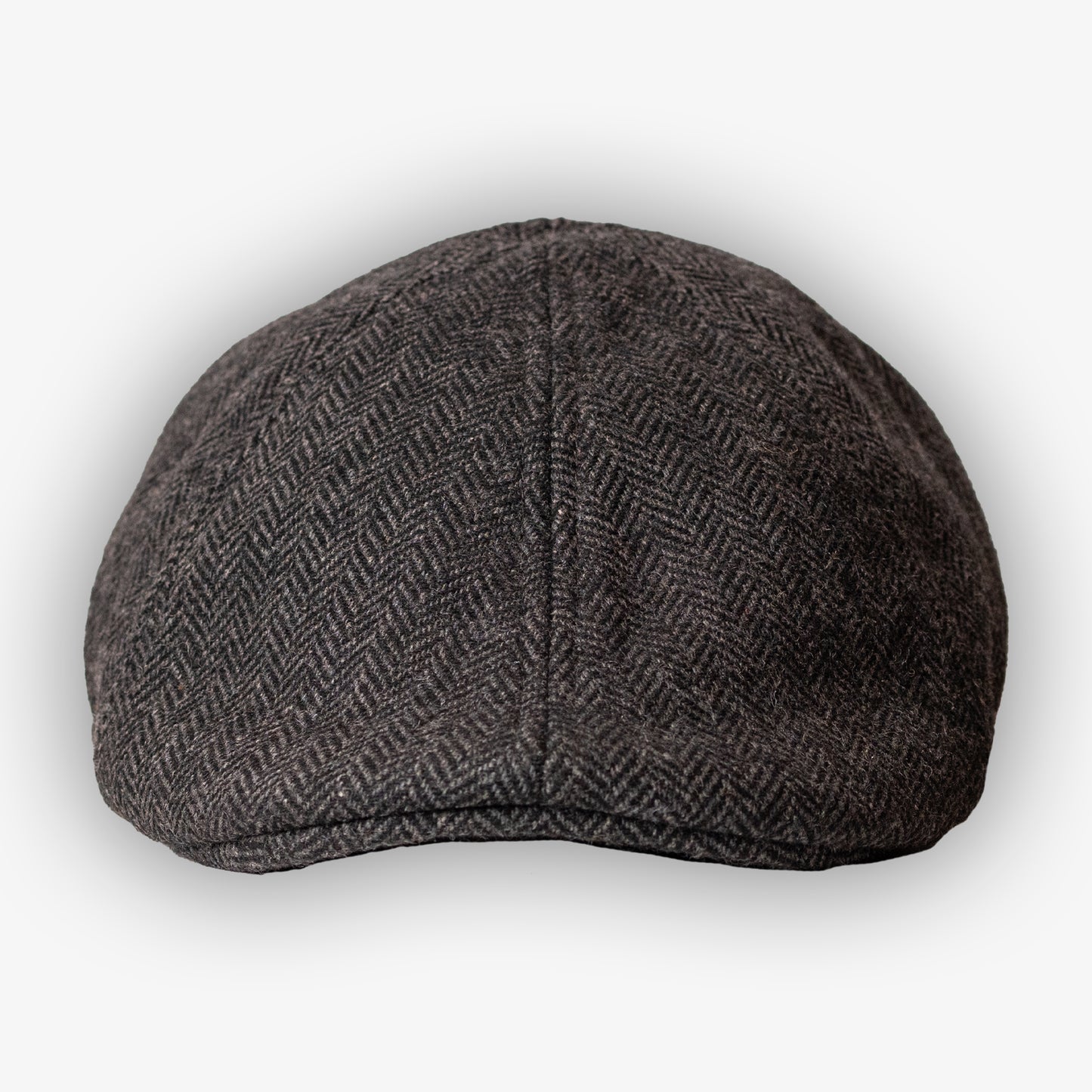Herringbone Tweed Eurocap - Grey