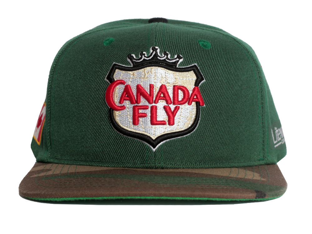 Canada Fly - Snapback (Green/Camo)