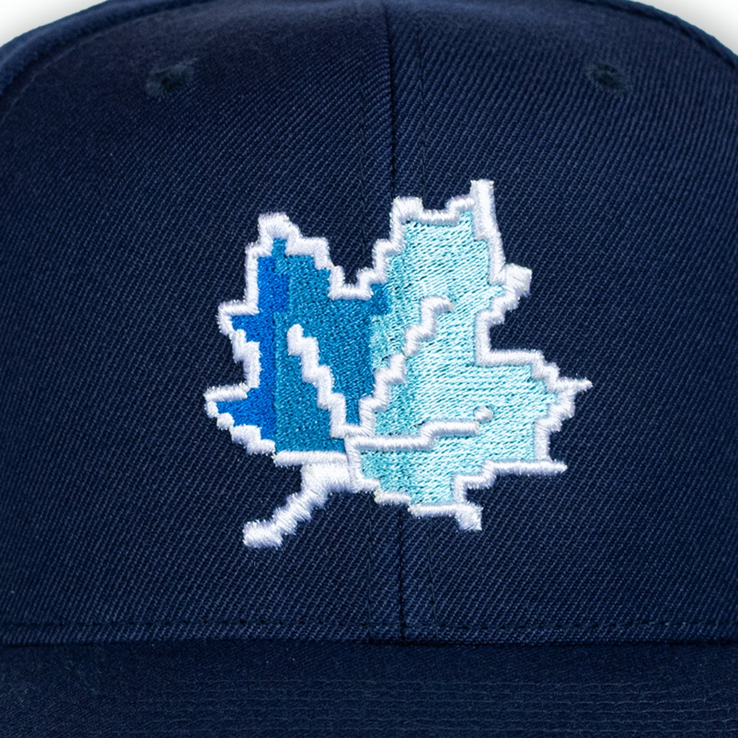 8 bit Maple Leaf - Navy