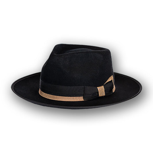 The Boss Fur Felt Fedora - Black