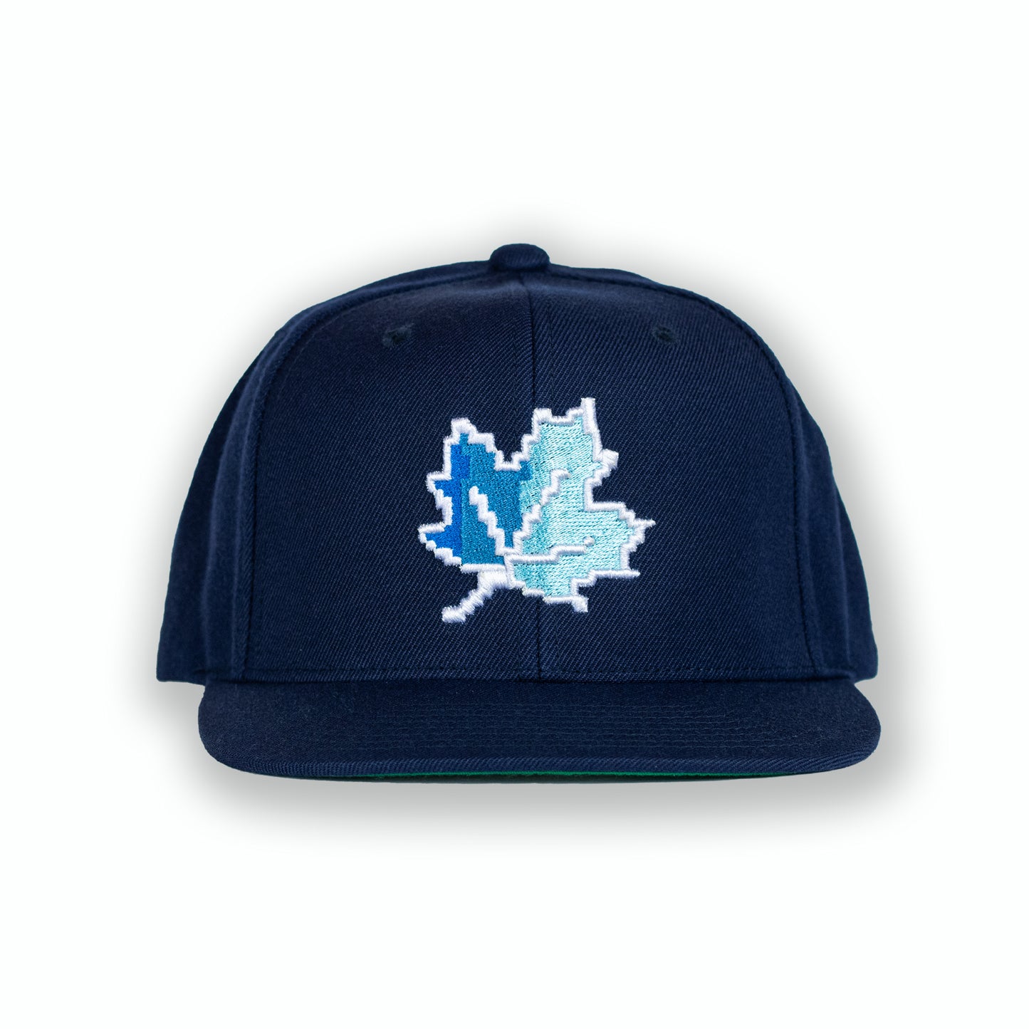 8 bit Maple Leaf - Navy