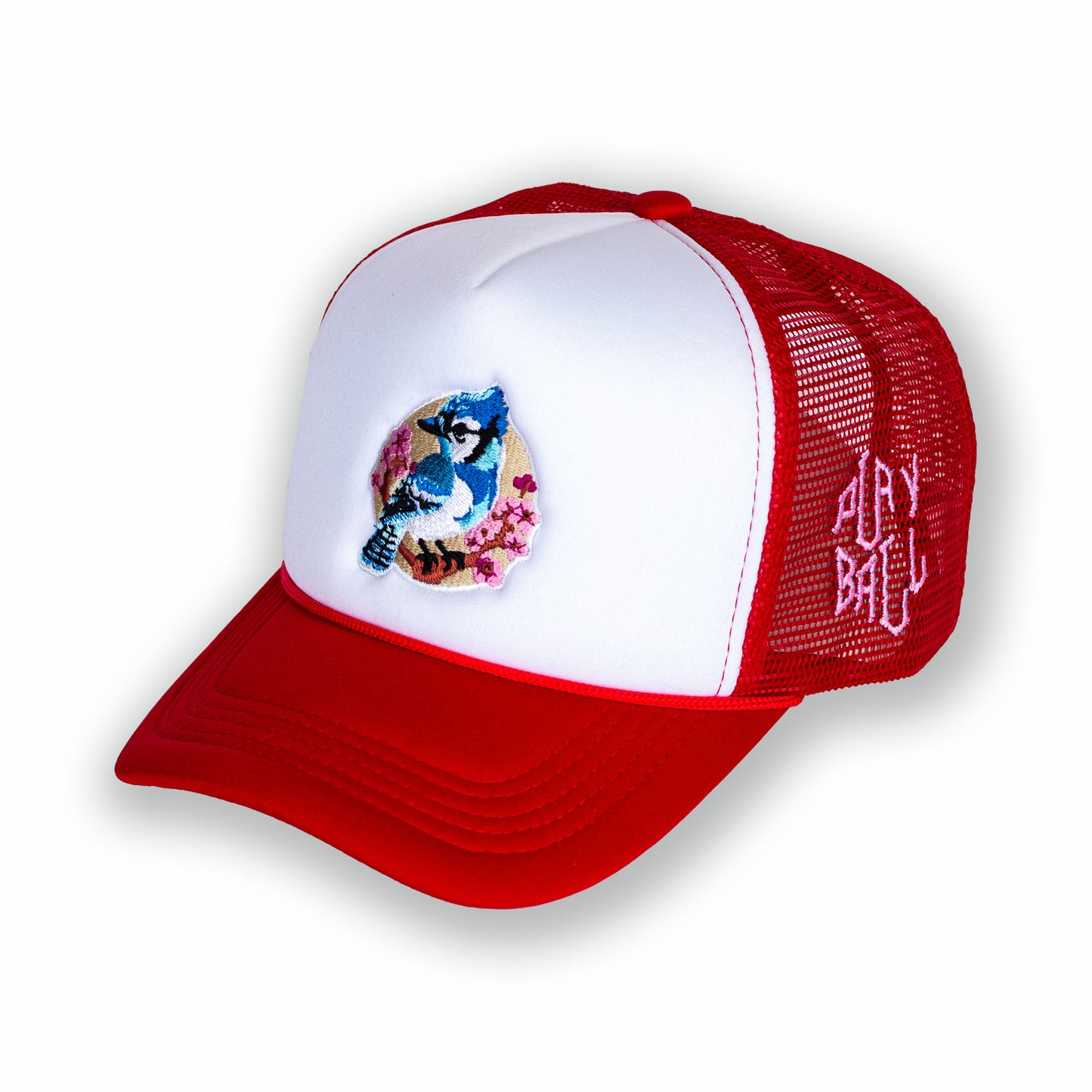 Sakura Jays Trucker Cap - Red/white