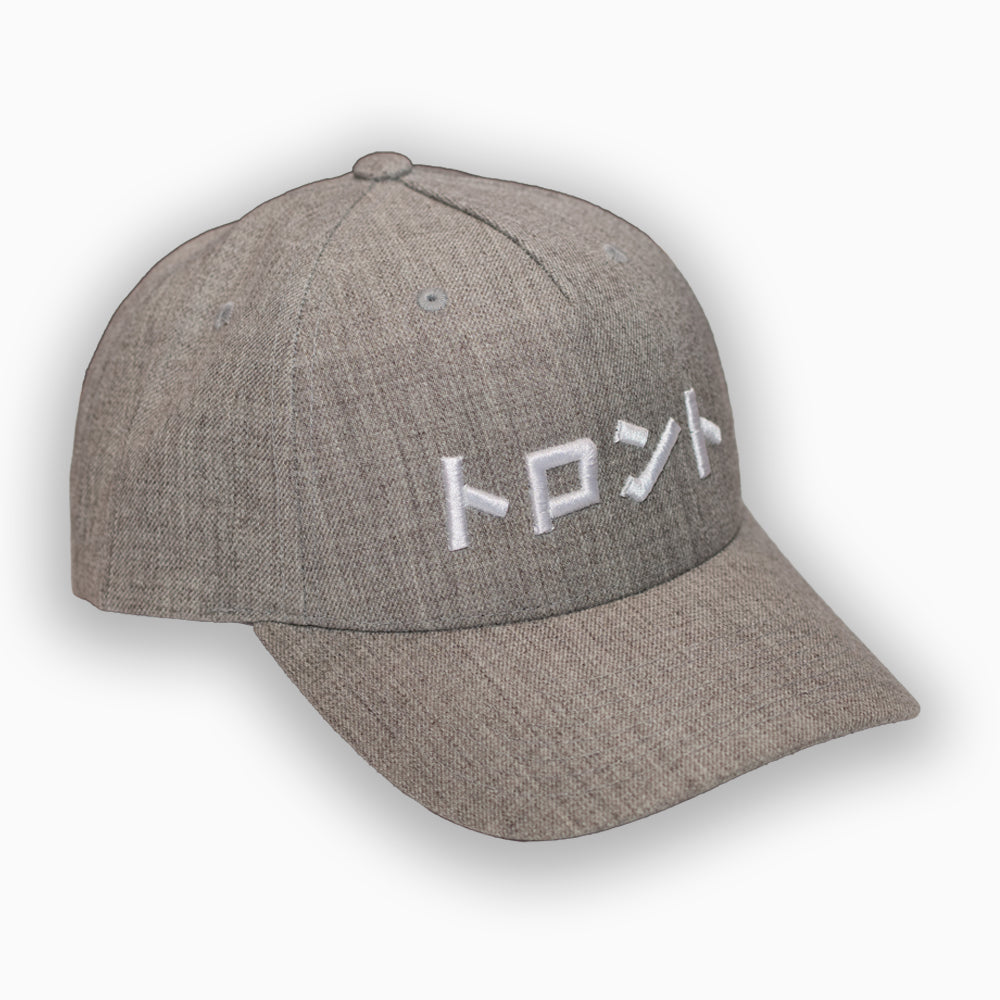 Toronto Katakana Cap - White on grey