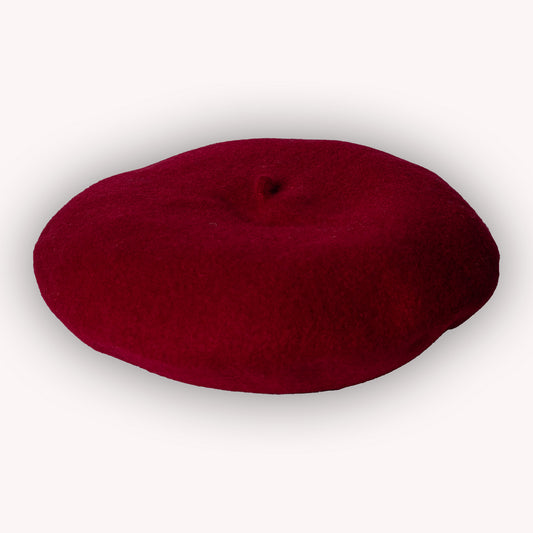 Wool Beret - Burgundy