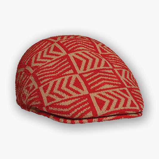 Kangol seamless 507 Cap - Red - Tan