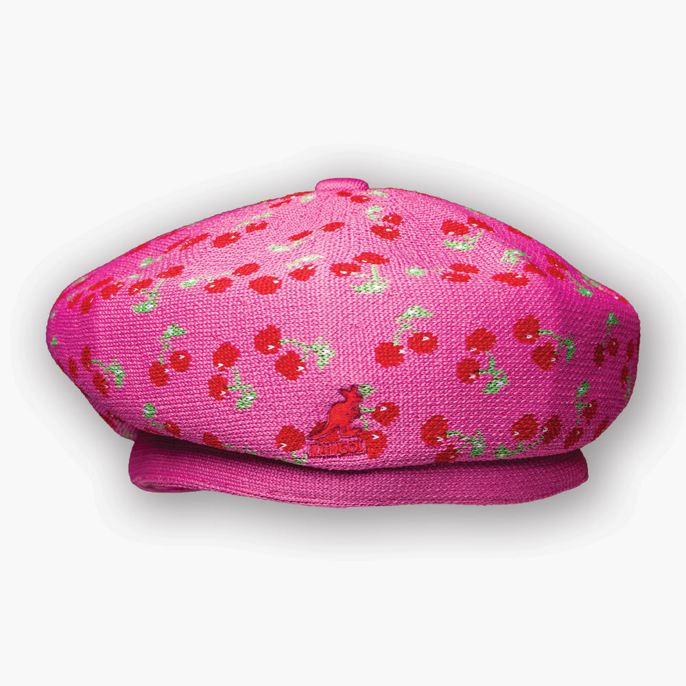 Kangol Beret - Pink Cherries