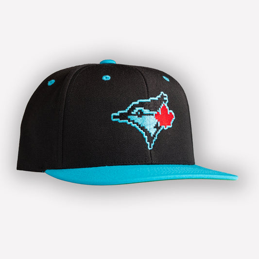 8 bit Jays Cap - Aqua/Black