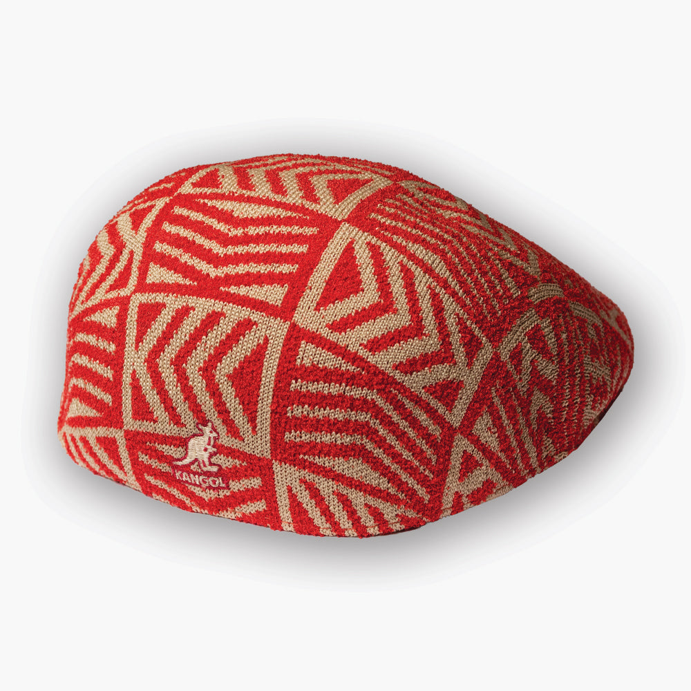Kangol seamless 507 Cap - Red - Tan