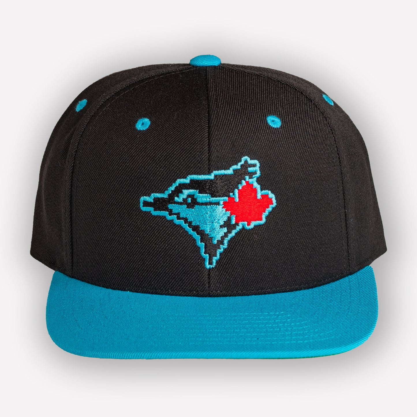 8 bit Jays Cap - Aqua/Black