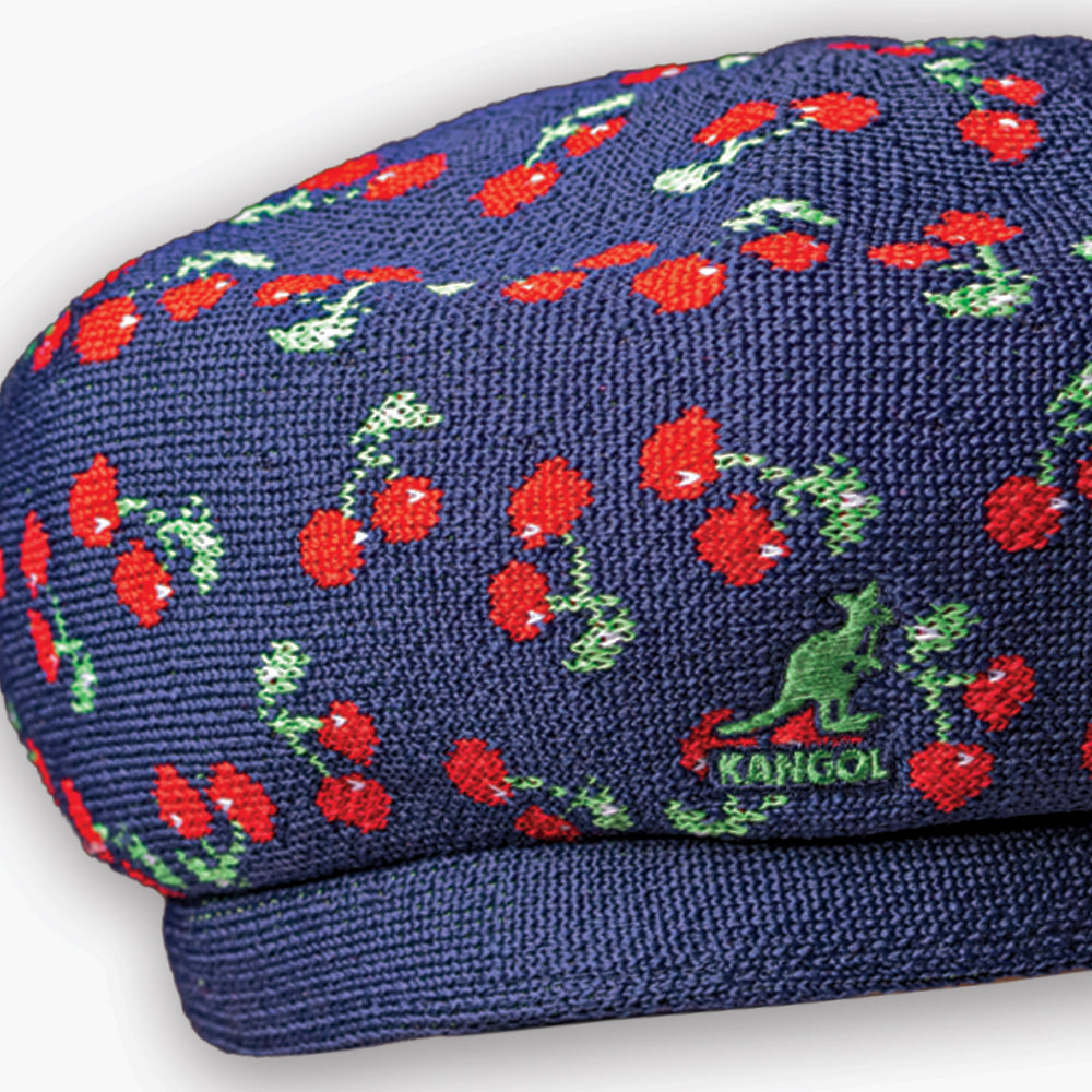 Kangol Beret - Navy Cherries