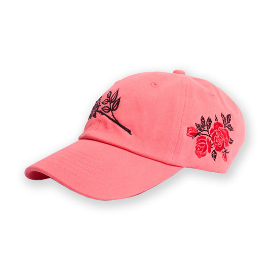 Wild Roses Dad Hat (Coral)