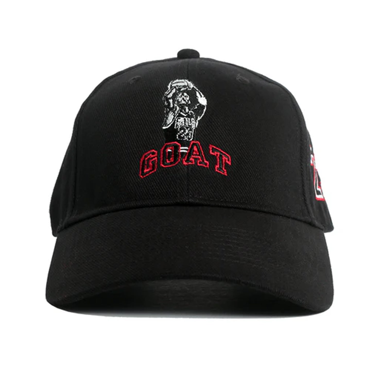 MJ Goat Dad Hat (Black/Red)