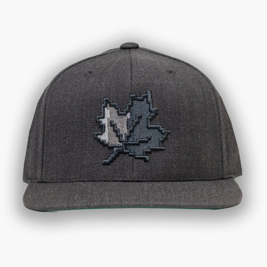 8 bit Maple Leaf - Grey