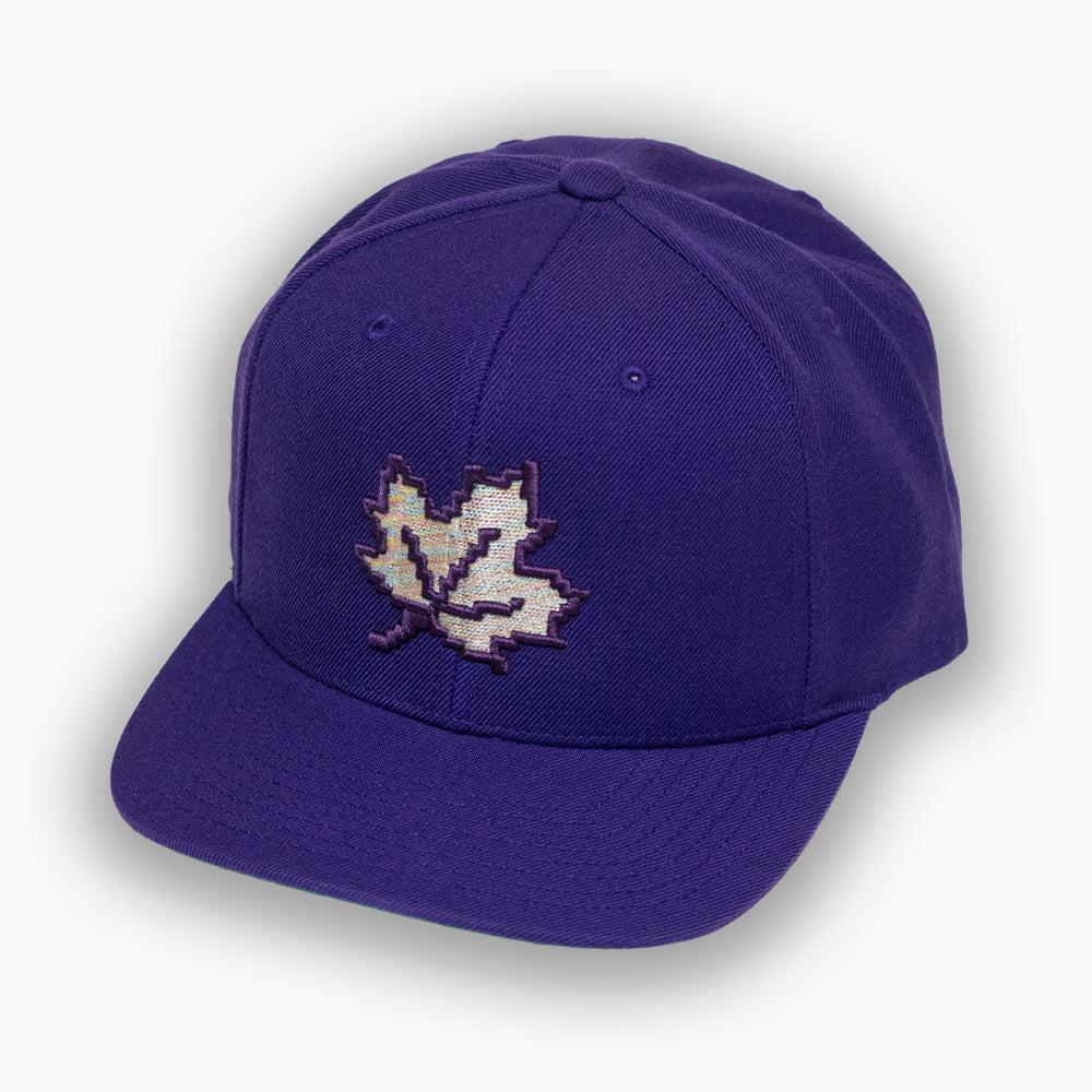 8 bit Maple Leaf - Purple