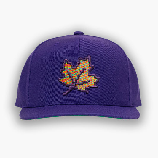 8 bit Maple Leaf - Purple/colour leaf