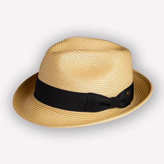 Toyo Straw Fedora - Natural