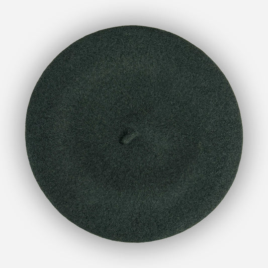 Wool Beret - Forest Green