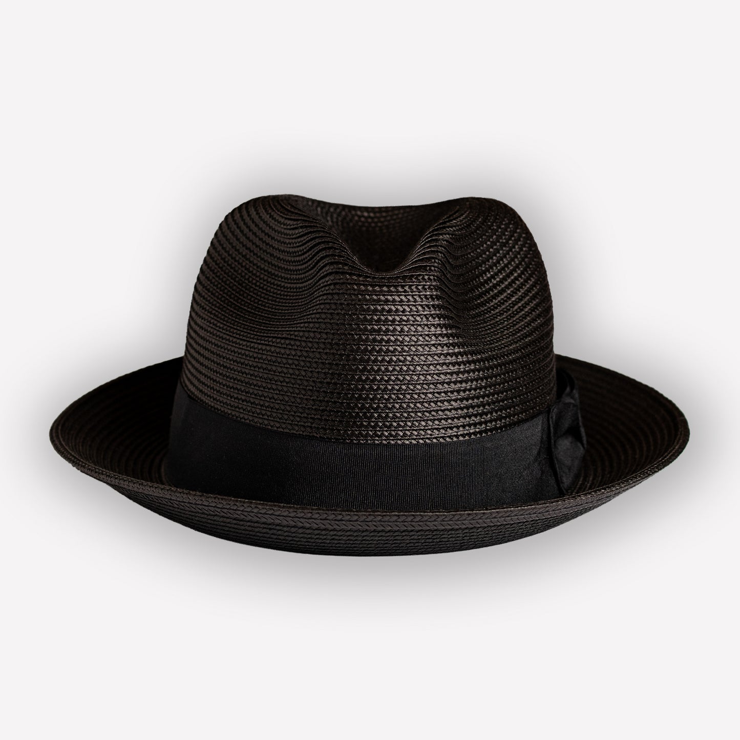 Toyo Straw Fedora - Black