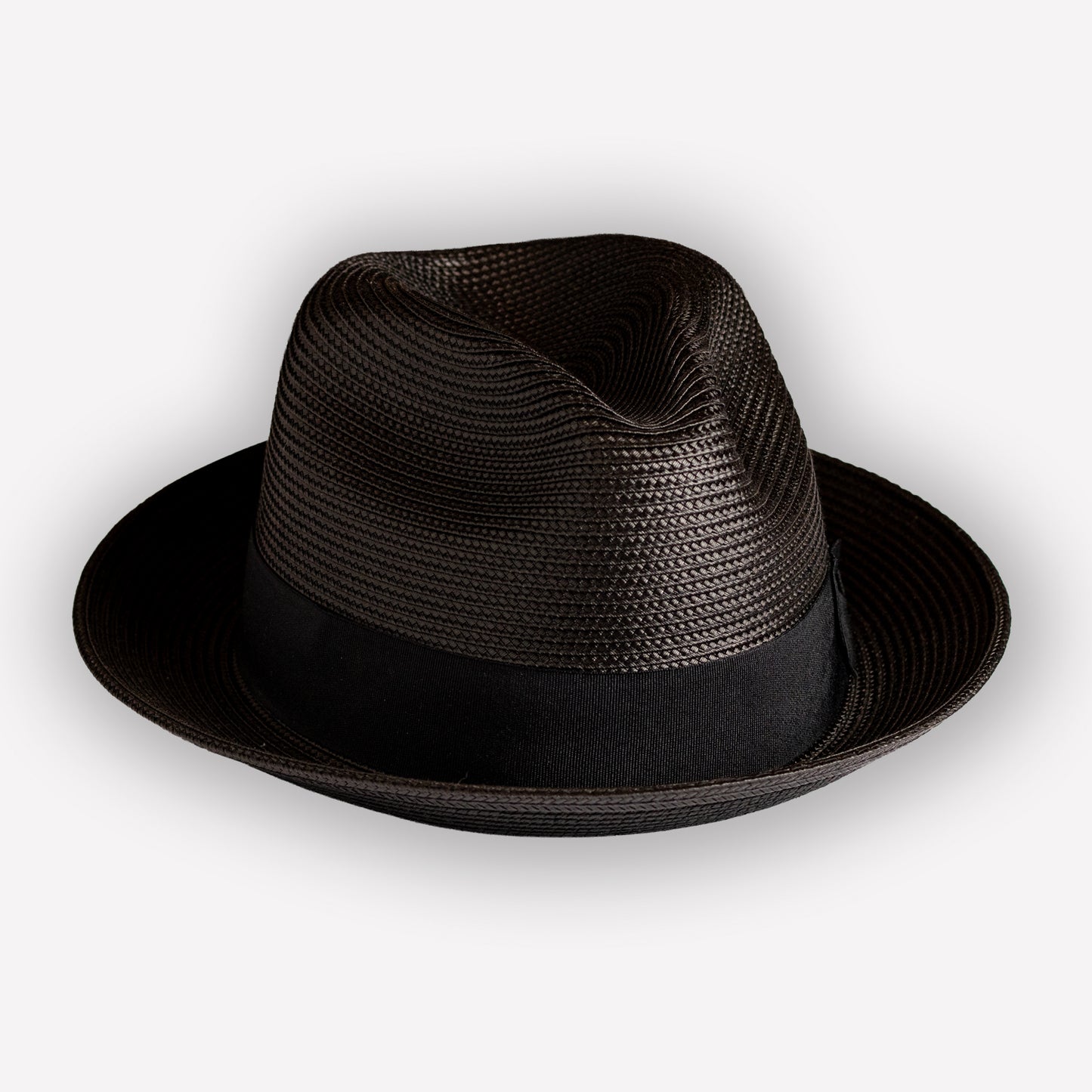 Toyo Straw Fedora - Black