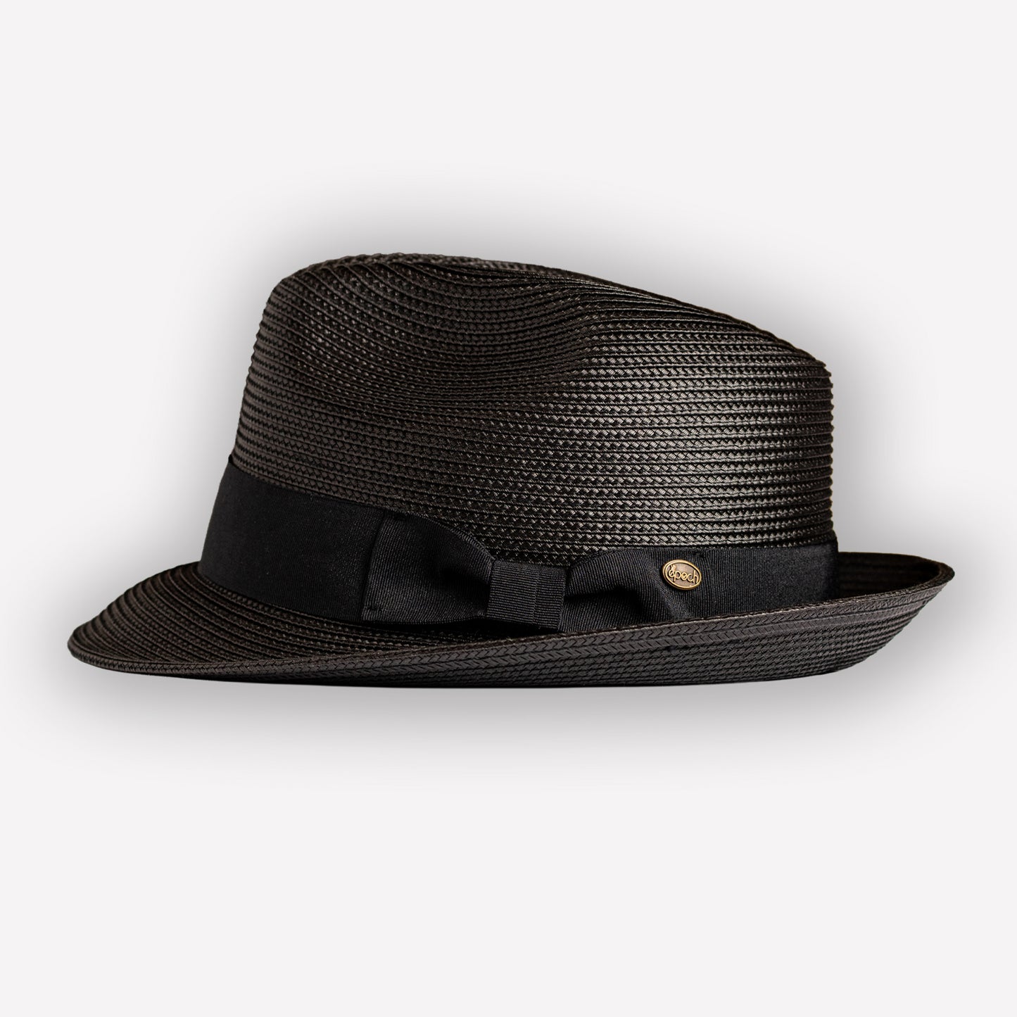 Toyo Straw Fedora - Black