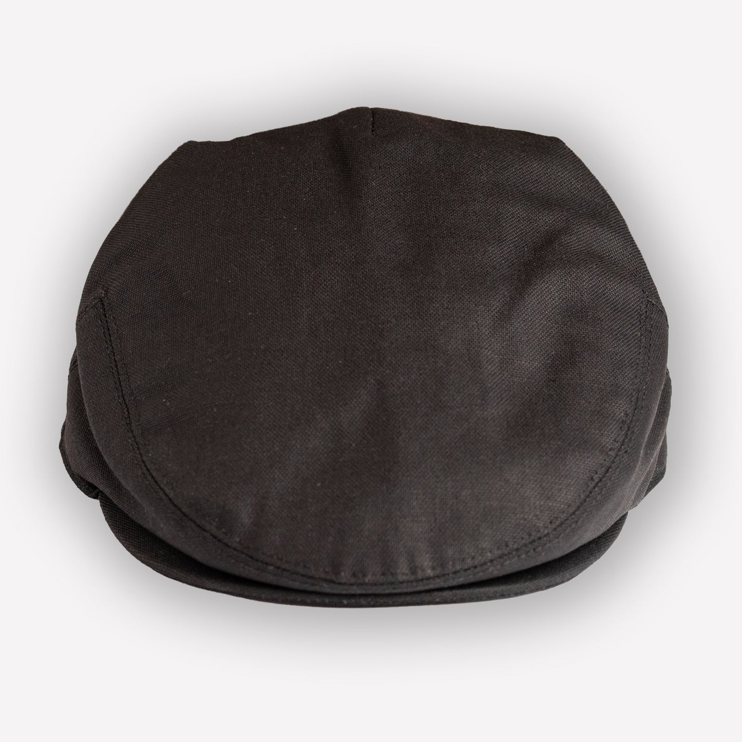 Linen Flatcap - Black