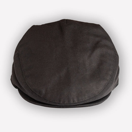 Linen Flatcap - Black
