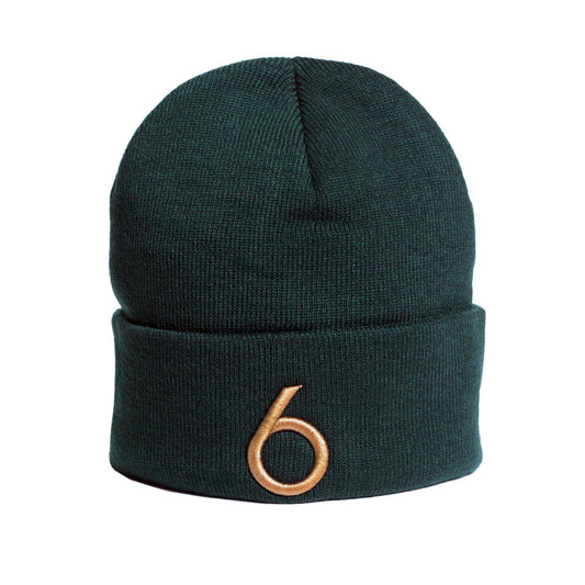 Mega 6 Beanie_AlpineGreen_Gold