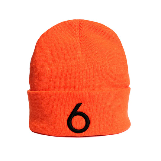 Mega 6 Beanie_Orange_Black