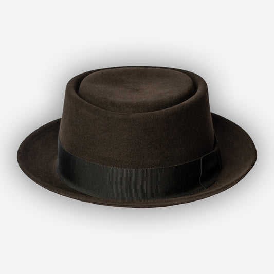 Walter Meth Pork Pie Fur Felt - Olive