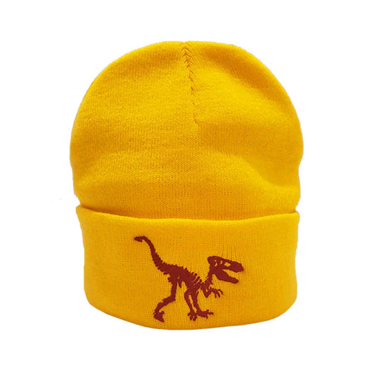 Savage Dino Beanie_Yellow_Red