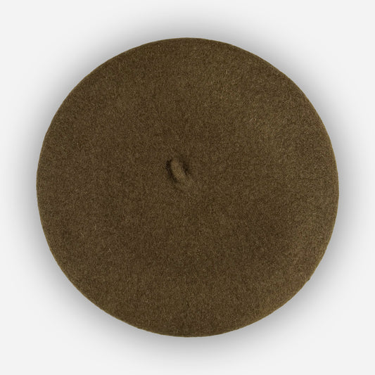 Wool Beret - Olive
