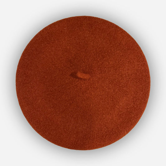 Wool Beret - Rust