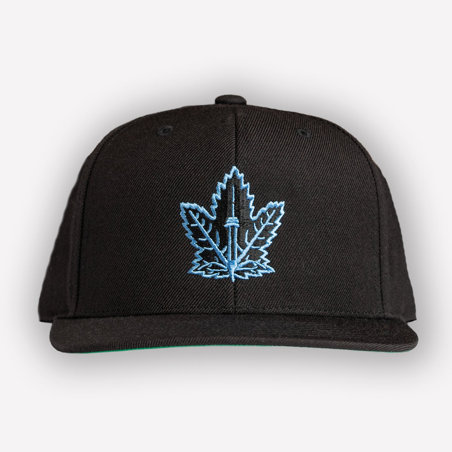 Champion Leaf Snapback Black/Ice blue