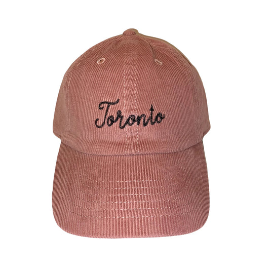 Pink Corduroy Toronto Dad Hat