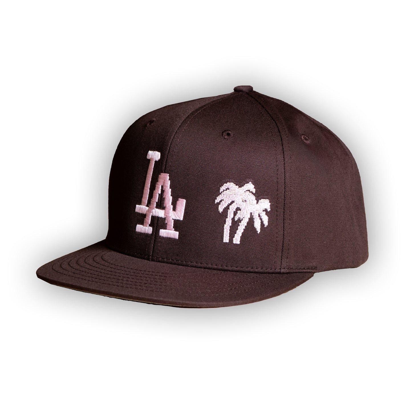 LA Palms - Snapback Brown/white/light pink