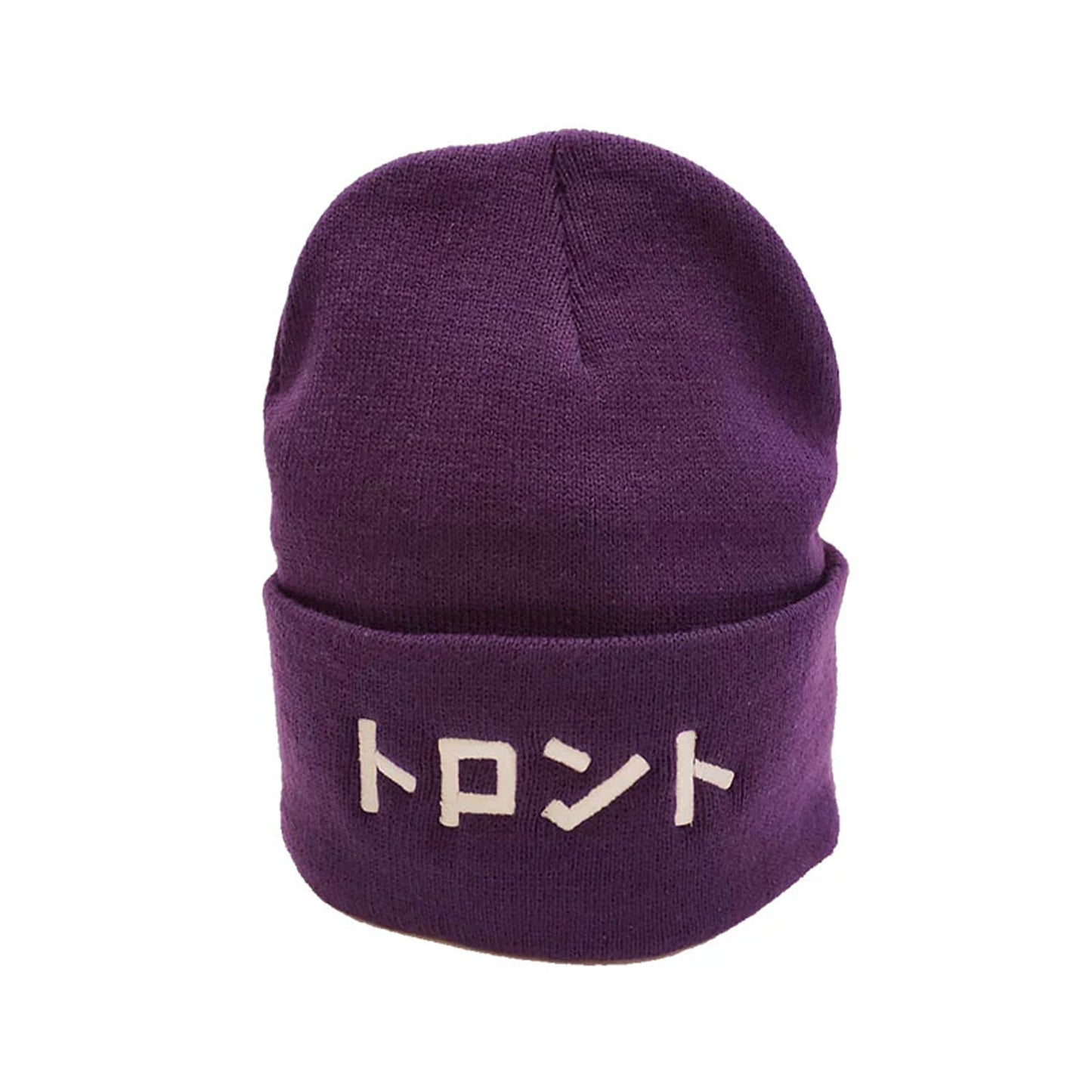 Toronto Katakana Beanie_Purple_White