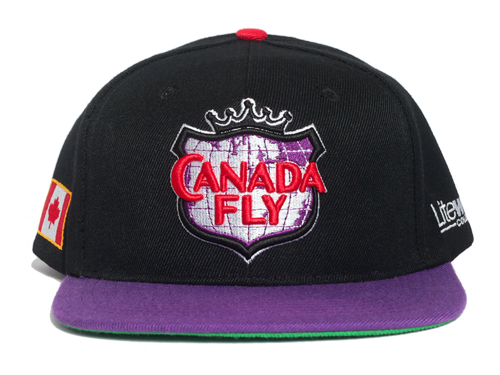 Canada Fly - Snapback (Purple/Black)