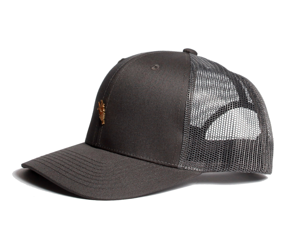 Cottage Trucker Snapback (Grey) - Brimzofficial 