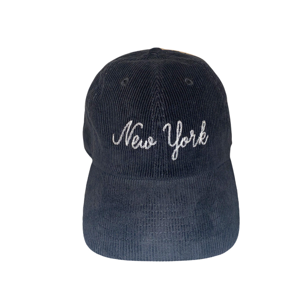 New York Dad Hat - (Black) Corduroy