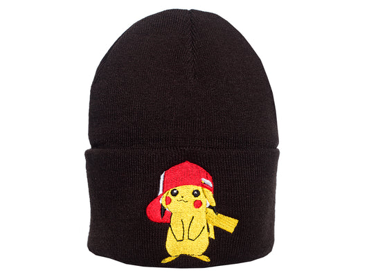 Pikachu Beanie - Black