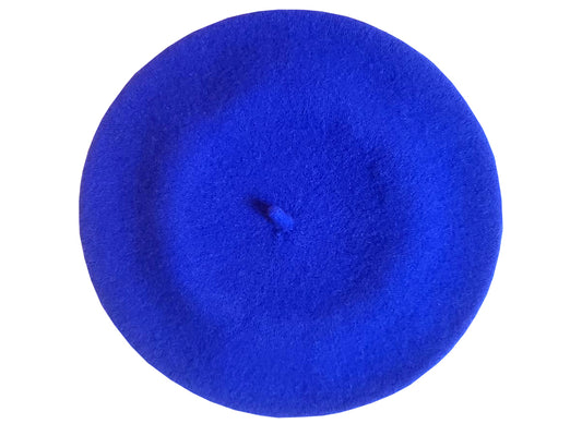 Wool Beret - Royal Blue