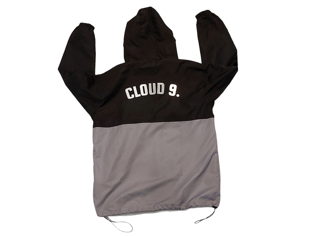 WELCOME CLOUD 9 PULLOVER WINDBREAKER_BLACK