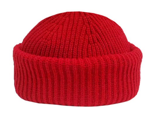 Merino Sailor Beanie - Red